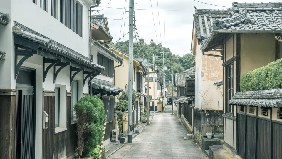 大洲の街並み